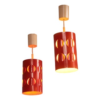 Space Age Pendant Lamps from Raak Amsterdam, 1970, Set of 2 For Sale