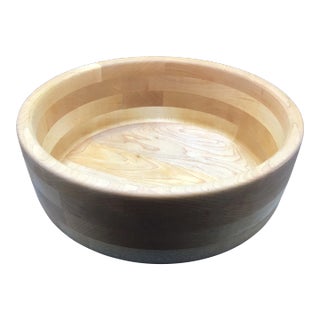 Cherry Wood Bowl Hand Made in Idaho For Sale