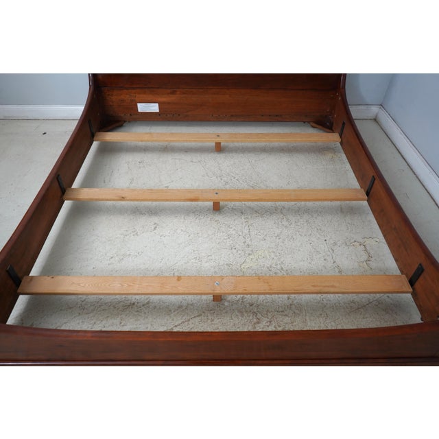 Stickley Cherry King Size Sleigh Bed For Sale - Image 11 of 15