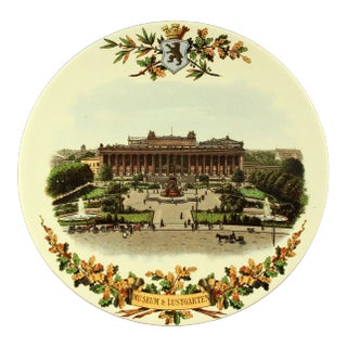 Circa 1900 Utzschneider & Co. Sarreguemines Topographical Plate For Sale