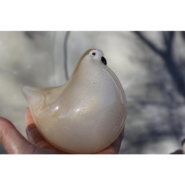 Venice Pigeon Figurine in Golden Glass from Barovier & Toso, 1950s For Sale - Image 6 of 9