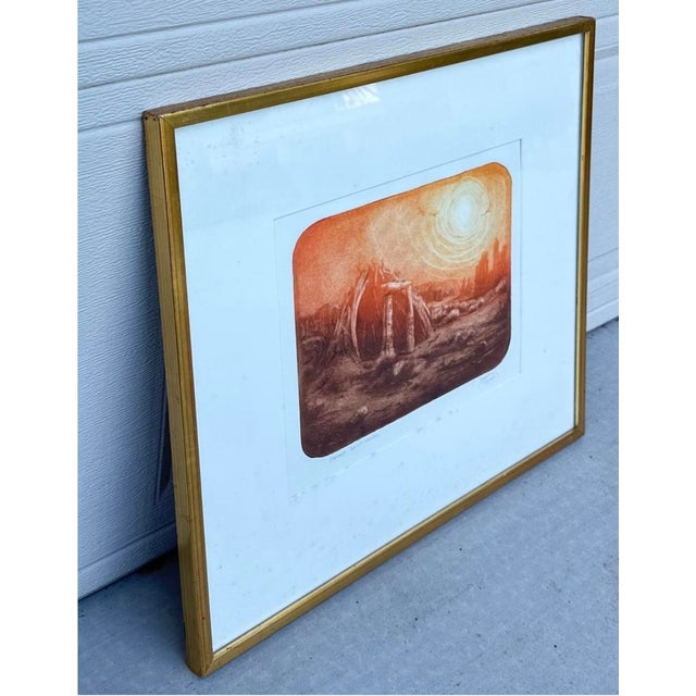 "Navajo Spirit House" Etching Roy Purcell Artist’s Proof Framed Native American For Sale - Image 18 of 18