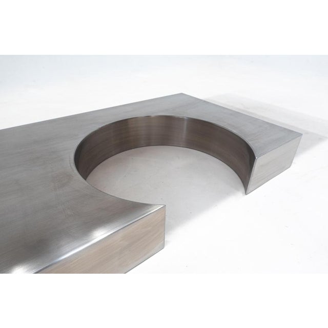 Mid-Century Modern Steel Diapason Desk attributed to Marzio Cecchi, 1968 For Sale - Image 6 of 10