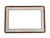 Wood 1960s Rosewood Art Frame With Burled Wood Corner Accents For Sale - Image 7 of 13