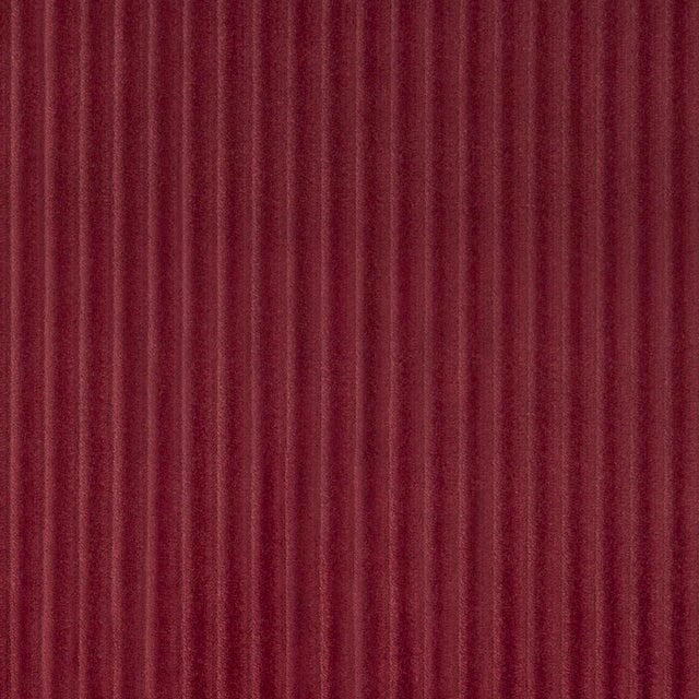 Contemporary Schumacher Wyatt Corduroy Fabric In Merlot For Sale - Image 3 of 6