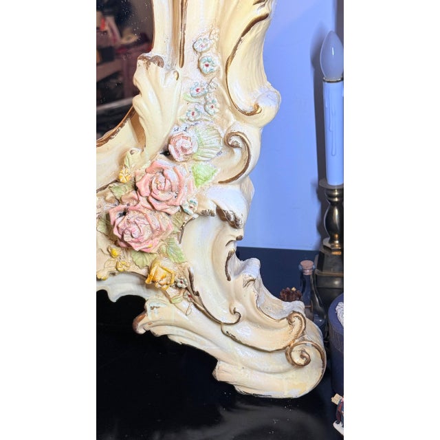 Vintage Finesse Originals Ornate Rococo Floral Wall Mirror For Sale - Image 14 of 18