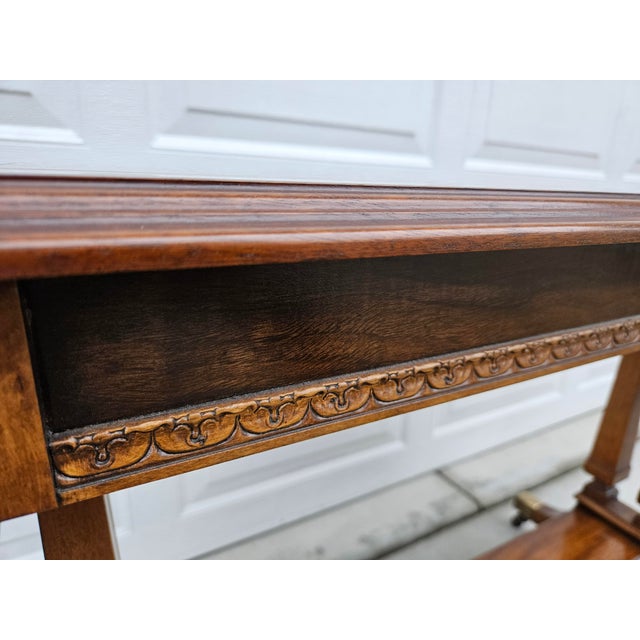 Mid 20th Century Mahogany Regency Drop Leaf Sofa or Console Table For Sale - Image 5 of 14