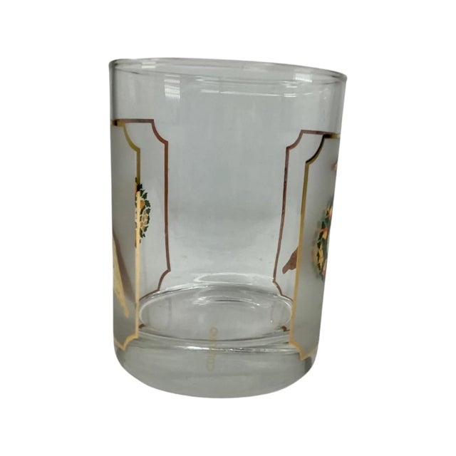 Set of 8 Vintage Culver Festive Geese Old Fashioned Glasses For Sale - Image 9 of 10