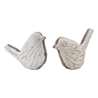 Carved Bird Figurine (Set of 4) For Sale