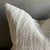 Creamy white hemp rug pillow. Soft hand, linen blend backing with zipper closure. Spot cleaning is recommended, or dry...