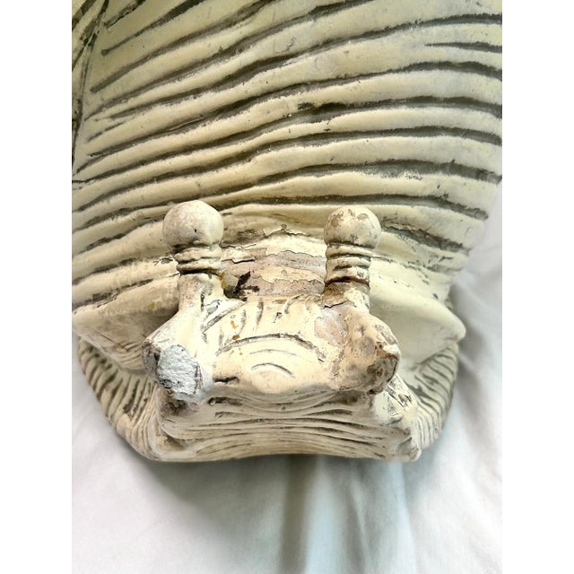 Vintage Italian Snail Garden Stool – Terracotta Garden Seat – Whimsical Outdoor Side Table For Sale - Image 13 of 14