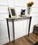 Mid-Century Modern Italian Brass Console Table with White Marble Top, 1950s For Sale - Image 4 of 11