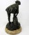 Late 19th Century Antique French Bronze Figure Male Ice Skater Sienna Marble Nineteenth Century For Sale - Image 5 of 11