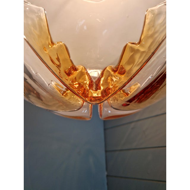 Large Murano Glass Ceiling Light from Mazzega, Italy, 1970 For Sale - Image 9 of 18