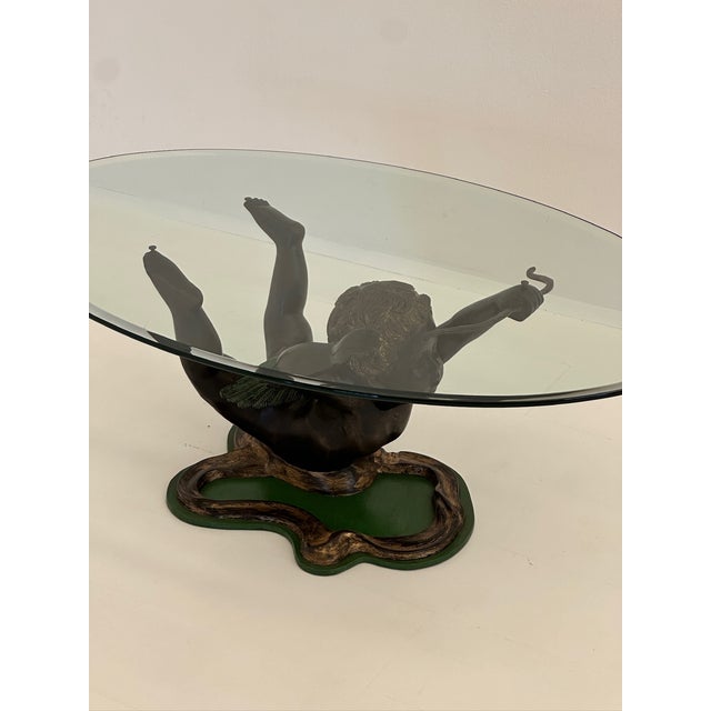 Vintage Coffee Table with Glass Top, 1970s For Sale - Image 12 of 15