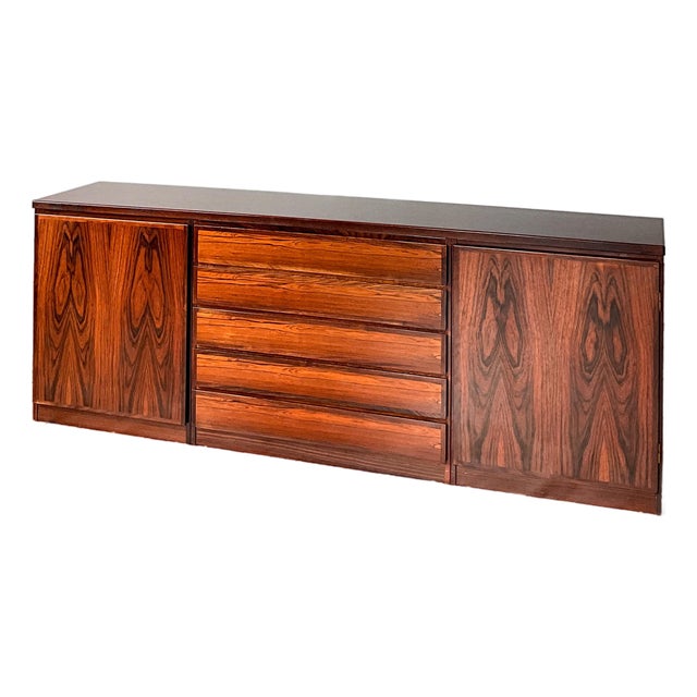 1960s Rosewood Danish Modern Sideboard by Scan-Flex For Sale