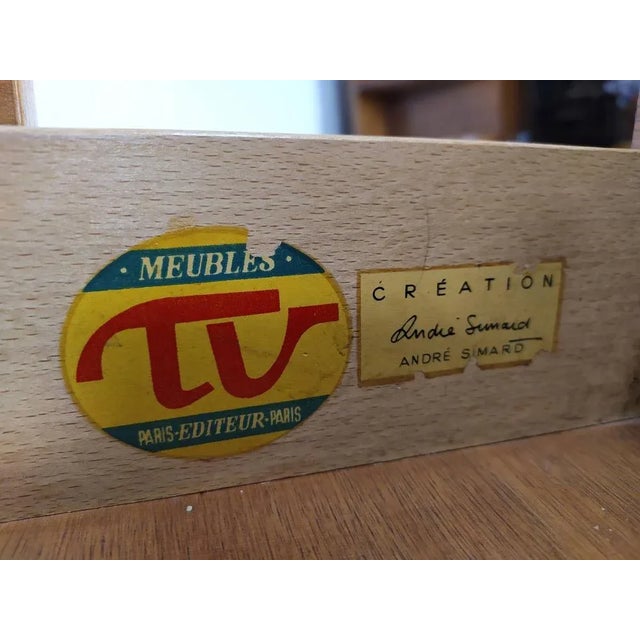 Bedside Table by André Simard, 1950s For Sale - Image 10 of 12