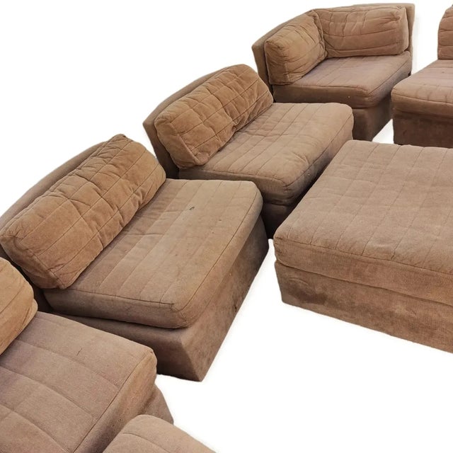 Vintage MidCentury Completely Modular Pit Sofa Sectional Chairish