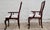 Brown Vintage Queen Anne Style Dining Arm Chairs Captain’s Chairs - Pair For Sale - Image 8 of 10