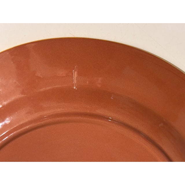 Vintage Stangl Pottery Hand Painted Fruit Chop Plate Large 14.5" For Sale In Philadelphia - Image 6 of 7