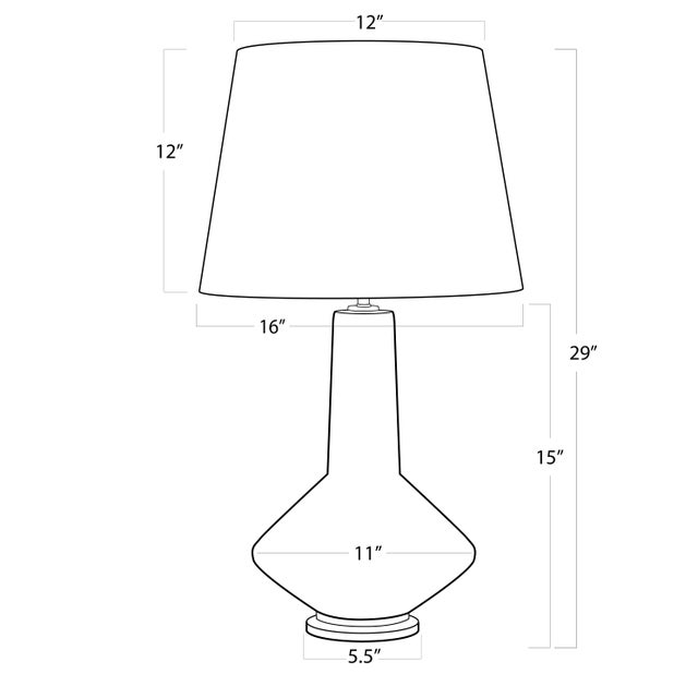 2020s Regina Andrew Kayla Ceramic Table Lamp For Sale - Image 5 of 6
