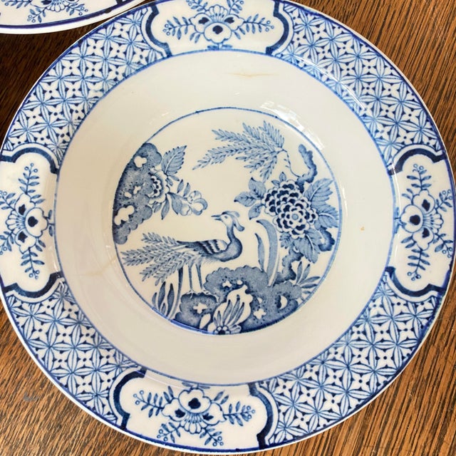 These vintage bowls feature the iconic "Yuan" pattern by Wood & Sons, an elegant and highly collectible English...