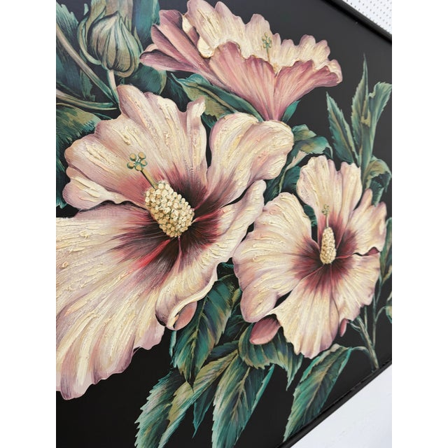 Surrealism Gorgeous, Very Large Hand Painted Campus Signed by Collins Mid-Century For Sale - Image 3 of 4