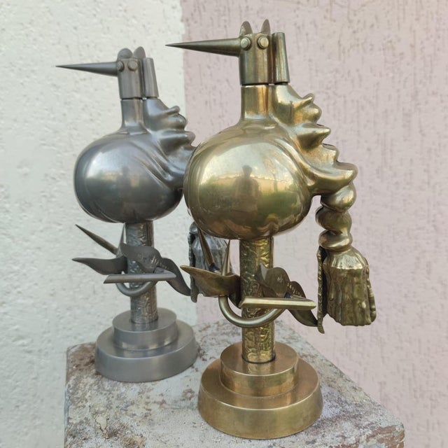 Wifredo Lam, Oiseaux de Feu (A+B) Sculptures, 1970s, Metal, Set of 2 For Sale - Image 6 of 9