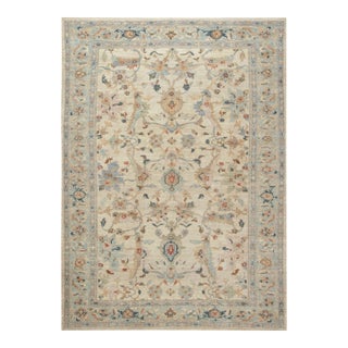 Traditional-Style Sultanabad Soft Beige Rug "Eden Mist" by Doris Leslie Blau For Sale