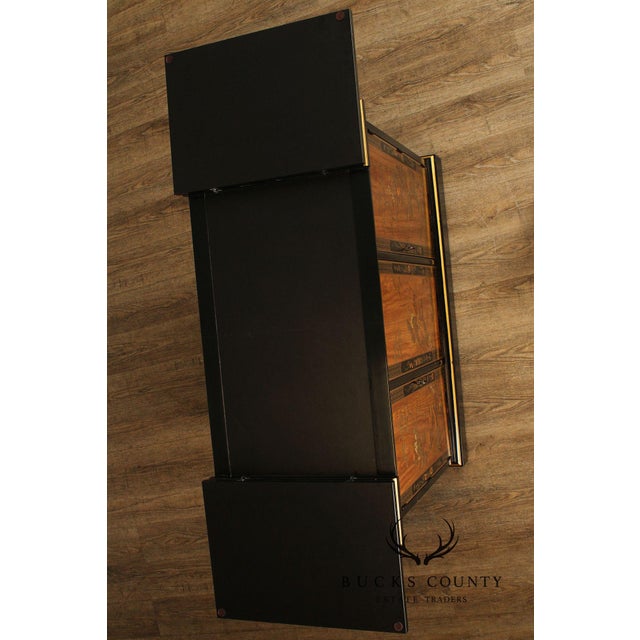 Wood Drexel 'Et Cetera' Chinoiserie Flip Top Server For Sale - Image 7 of 12