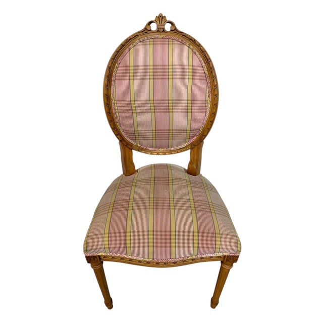 Vintage French Louie XVI Style Dining Chairs - Set of 6 For Sale - Image 4 of 6