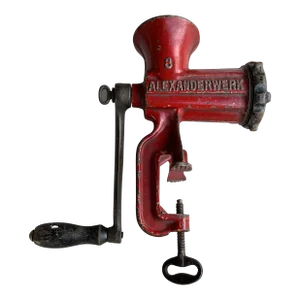 Antique Manual Alexanderwerk 8 Food Red Decorative Meat Grinder
