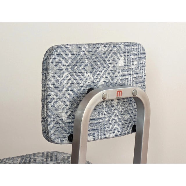 Blue Vintage Office Chair - Restored For Sale - Image 9 of 12