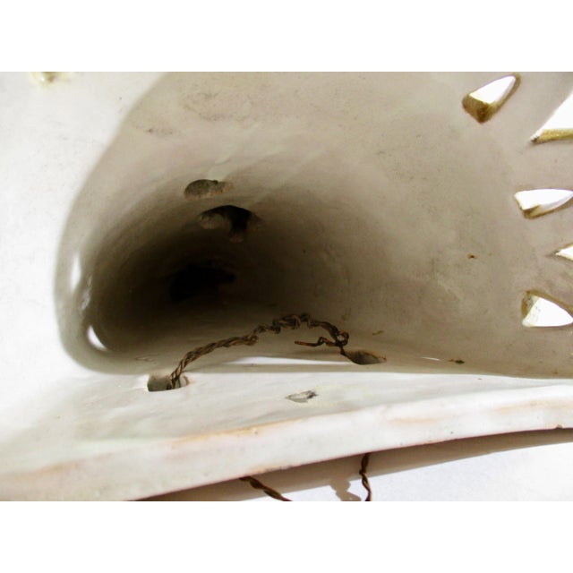 Yellow 19th Century Ginori Majolica Wall Pocket For Sale - Image 8 of 10