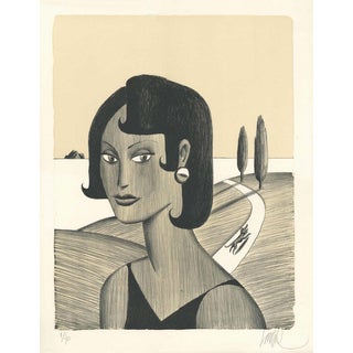 Jacques de Loustal, Route Côtière, 2017, Lithograph For Sale