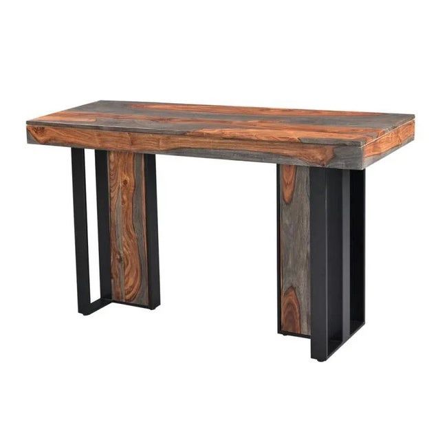 Transitional Loomlan Tyvara Wooden Rectangular Console Table For Sale - Image 3 of 3