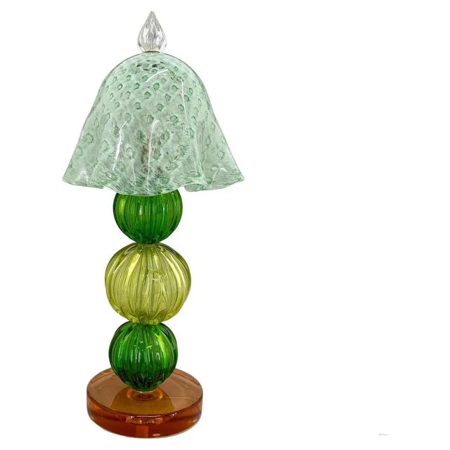 Murano Glass Mushroom Table Lamp, Italy, 1990s For Sale - Image 10 of 10