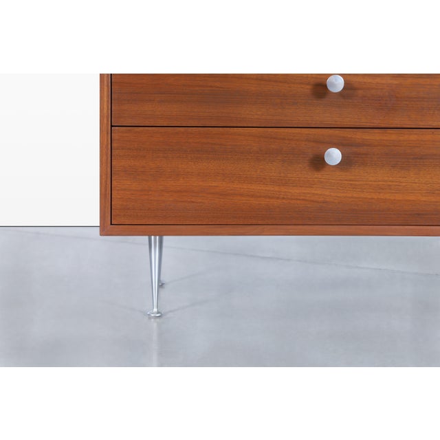 1950s George Nelson Walnut Thin Edge Chest of Drawers for Herman Miller For Sale - Image 11 of 11