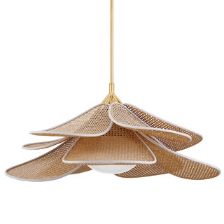 Hudson Valley Lighting Florina 44 in. 1 Light Pendant in Aged Brass Finish For Sale