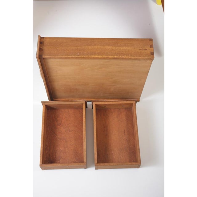 Glass Mid-Century Formica Credenza with Crystal Cut Glass Doors, 1950s For Sale - Image 7 of 18