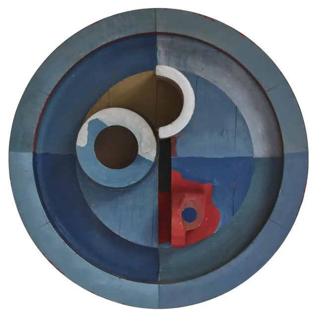 Painted Wood Wall Mounted Object from Erik Lagoni Jakobsen, Denmark, 1968 For Sale - Image 12 of 12