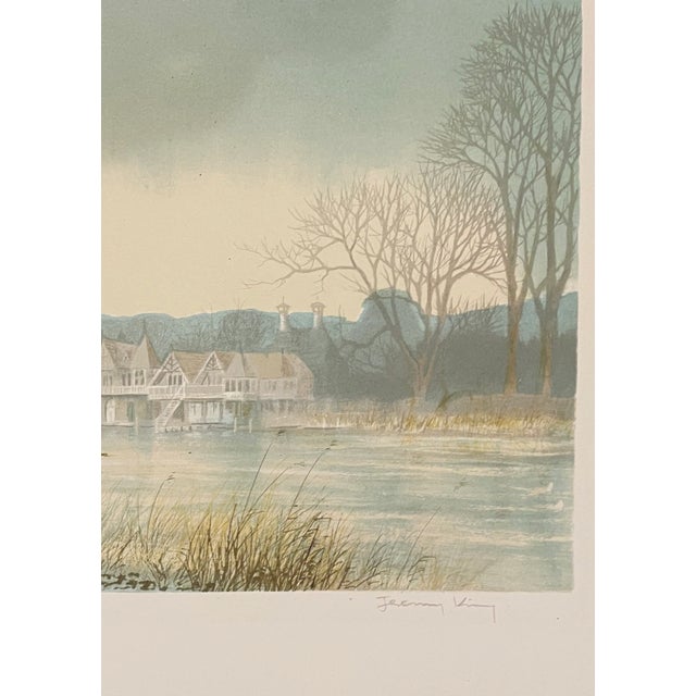 Traditional Jeremy King Henley on Thames Lithograph For Sale - Image 3 of 5