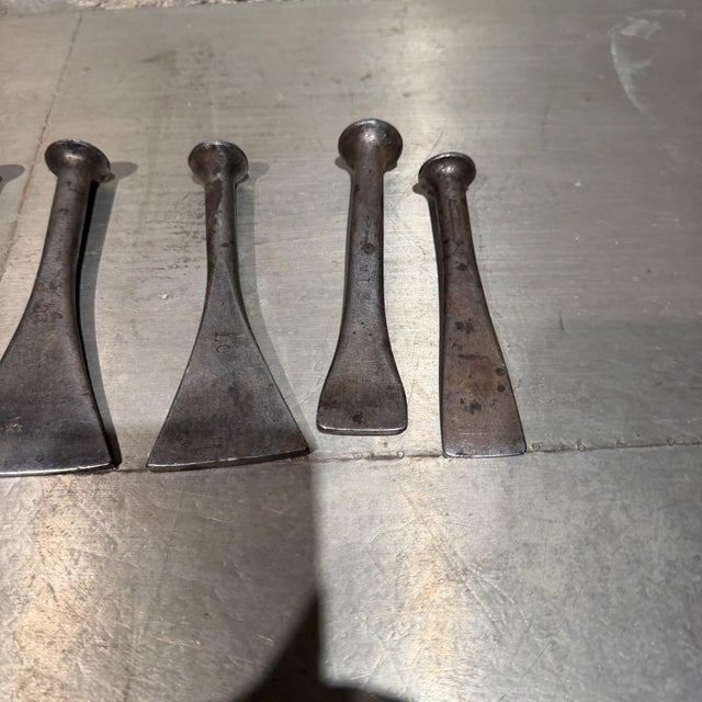 Antique Shipwrights' Caulking Irons Vintage Industrial Decor For Sale In San Diego - Image 6 of 13