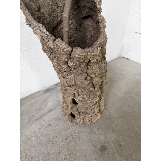 Vintage Cork Bark Vase, 1970s For Sale - Image 10 of 18