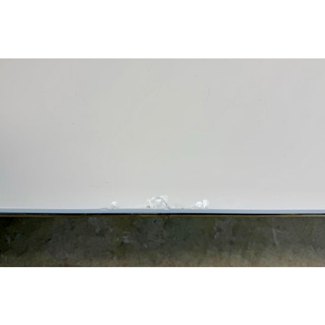 Mid Century Modern Brass Vitrolite Glass Coffee Table Attrib. To Paul McCobb / Irwin For Sale - Image 11 of 12