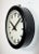 Mid-Century Modern Industrial German Black Factory Wall Clock, 1950s For Sale - Image 3 of 17