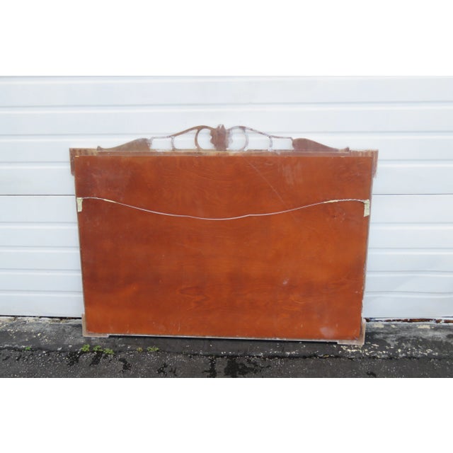 Traditional White Wash Painted Wall Bathroom Vanity Dresser Mirror For Sale - Image 3 of 7