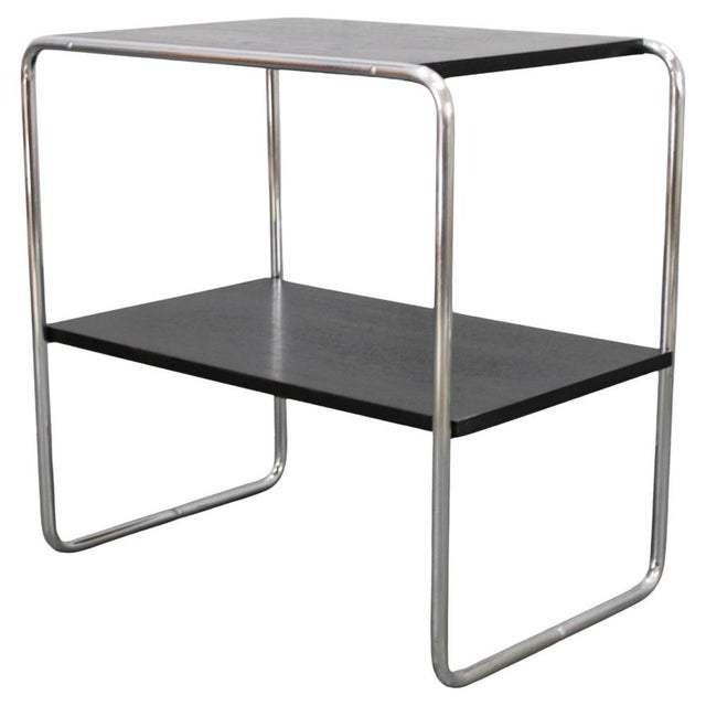 Bauhaus Model B12 Tubular Console Table attributed to Marcel Breuer, Former Czechoslovakia, 1930s For Sale - Image 18 of 18
