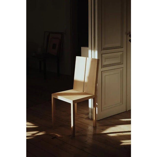 Not Yet Made - Made To Order Two Stripe Chairs by Derya Arpac, Set of 4 For Sale - Image 5 of 7