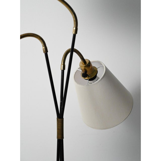 Wood Scandinavian Floor Lamp with Three Lights, 1950s For Sale - Image 7 of 11
